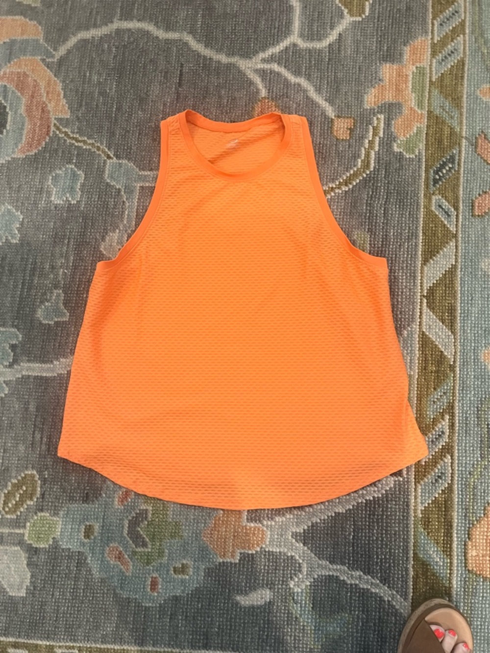 Addison Bay Neon Orange Mesh Tank Top